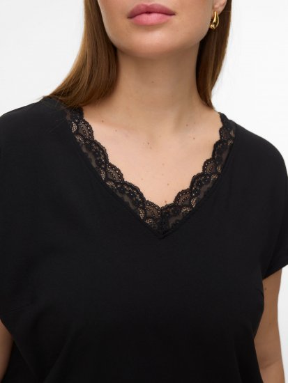 Vero Moda Bella Lace Top Black - Toppe - 