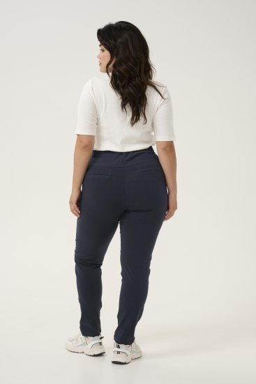 Kaffe Curve Jia Bukser Midnatsmarine - Jeans & Bukser i Store Størrelser – Plus Size - 