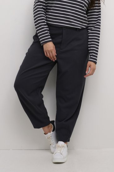 Kaffe Curve Merla Bukser Sort (Oyster) - Jeans & Bukser i Store Størrelser – Plus Size - 