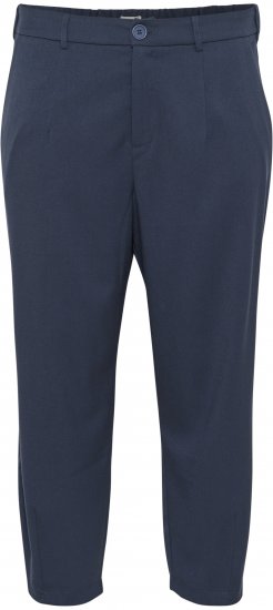 Kaffe Curve Merla Bukser Mørk Marineblå - Jeans & Bukser i Store Størrelser – Plus Size - 