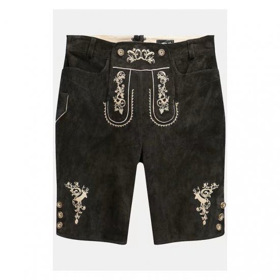 Men Plus Leather Trousers Dark Brown - Festtøj - Festtøj – Fejr stilfuldt og behageligt