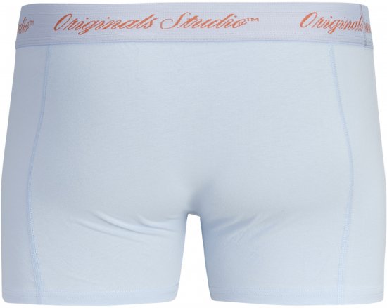 Jack & Jones Norrebro Solid Trunks 3-Pack Blue - Boxershorts - Boxershorts til Store Mænd