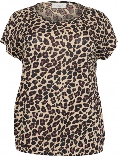 Kaffe Curve Sonna Stanley Top Leopardmønster - T-shirts - 