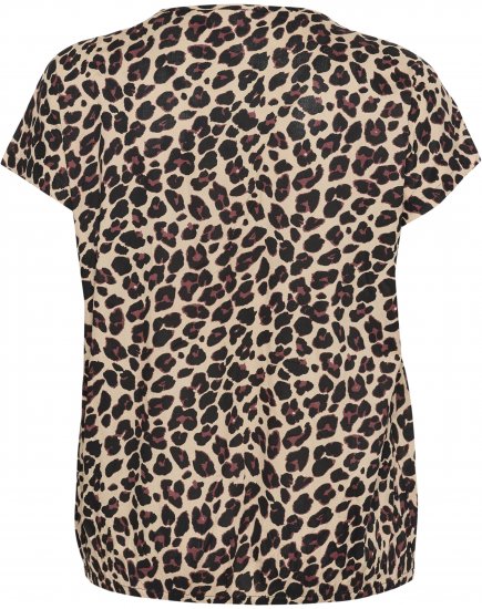 Kaffe Curve Sonna Stanley Top Leopardmønster - T-shirts - 
