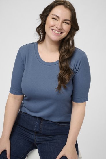Kaffe Curve Carina T-Shirt Blue - T-shirts - 
