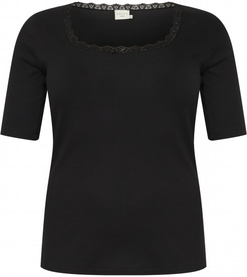 Kaffe Curve Britt T-shirt Sort - T-shirts - 