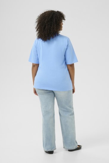 Kaffe Curve Frey T-Shirt Vista Blue - T-shirts - 