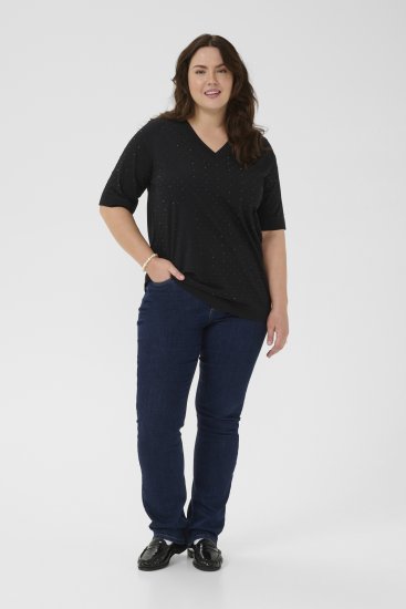 Kaffe Curve Phoelina T-Shirt Black - T-shirts - 