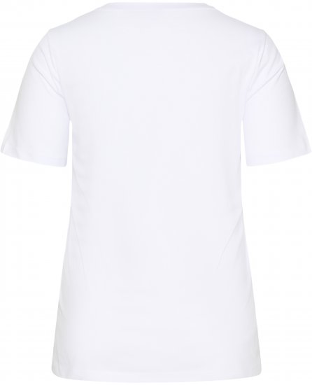 Kaffe Curve June T-shirt Hvid - Trykte T-shirts til kvinder - 