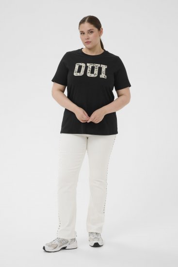 Kaffe Curve Lucie T-Shirt Black - T-shirts - 