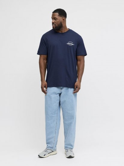 Jack & Jones Brandon T-shirt Blå - T-shirts - T-shirts i store størrelser - 2XL-14XL