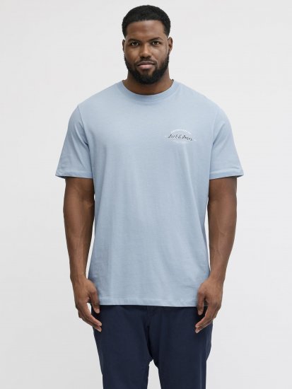 Jack & Jones Brandon T-shirt Himmelblå - T-shirts - T-shirts i store størrelser - 2XL-14XL