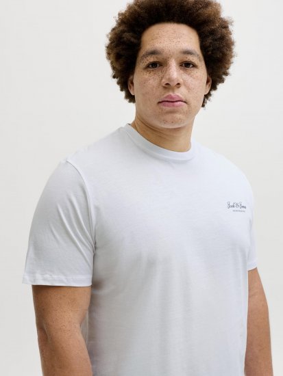 Jack & Jones Archive T-shirt Hvid - T-shirts - T-shirts i store størrelser - 2XL-14XL