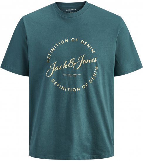 Jack & Jones Grayson T-shirt Turkis - T-shirts - T-shirts i store størrelser - 2XL-14XL
