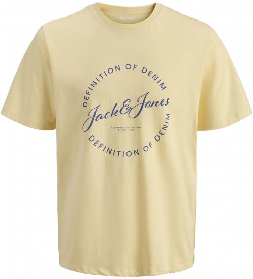 Jack & Jones Grayson T-shirt Gul - T-shirts - T-shirts i store størrelser - 2XL-14XL