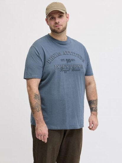 Jack & Jones Edenver T-shirt Blå - T-shirts - T-shirts i store størrelser - 2XL-14XL