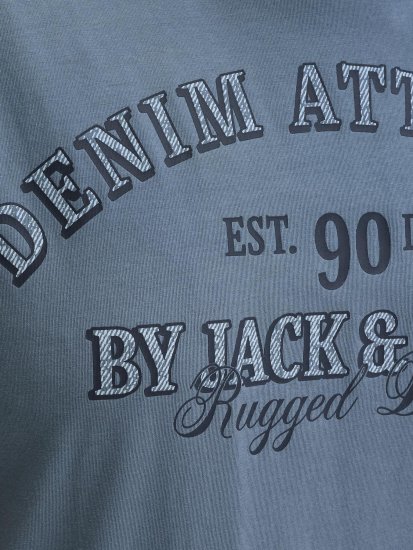 Jack & Jones Edenver T-shirt Blå - T-shirts - T-shirts i store størrelser - 2XL-14XL