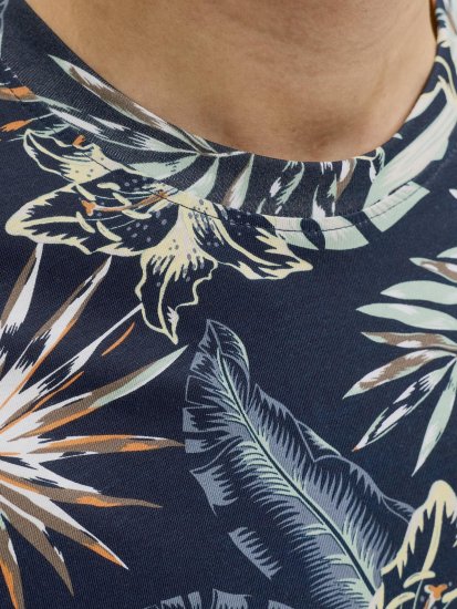 Jack & Jones Honolulu T-Shirt Navy - T-shirts - T-shirts i store størrelser - 2XL-14XL