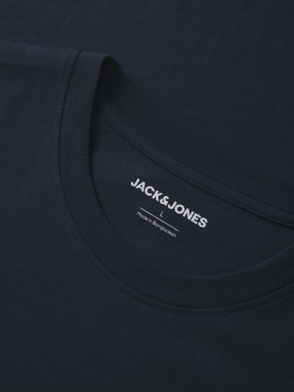 Jack & Jones King Crew Neck T-Shirt Navy - T-shirts med print i store størrelser - T-shirts med print i store størrelser