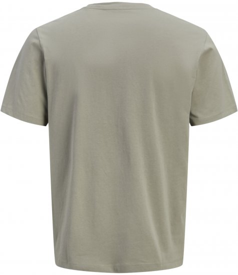 Jack & Jones King Crew Neck T-Shirt Grey - T-shirts med print i store størrelser - T-shirts med print i store størrelser