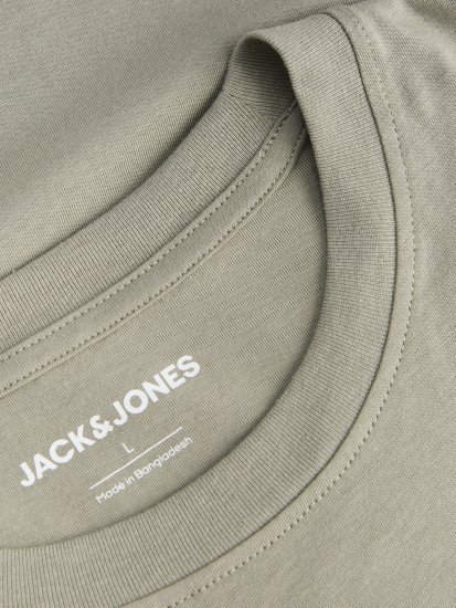 Jack & Jones King Crew Neck T-Shirt Grey - T-shirts med print i store størrelser - T-shirts med print i store størrelser