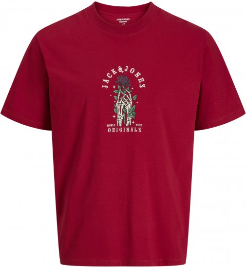 Jack & Jones Catskills T-shirt Rød - T-shirts - T-shirts i store størrelser - 2XL-14XL