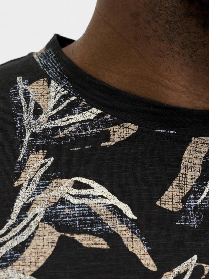 Jack & Jones Montauk T-Shirt Black - T-shirts - T-shirts i store størrelser - 2XL-14XL