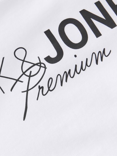 Jack & Jones Blaneo Short Sleeve T-Shirt White - T-shirts - T-shirts i store størrelser - 2XL-14XL