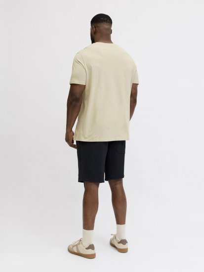 Jack & Jones Blaneo Short Sleeve T-shirt Beige - T-shirts - T-shirts i store størrelser - 2XL-14XL