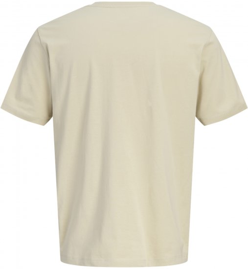 Jack & Jones Blaneo Short Sleeve T-shirt Beige - T-shirts - T-shirts i store størrelser - 2XL-14XL