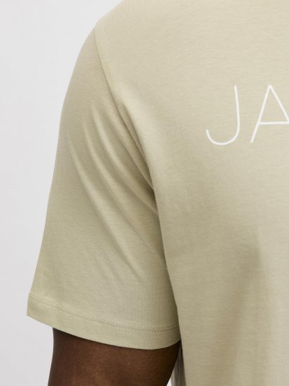 Jack & Jones Blaneo Short Sleeve T-shirt Beige - T-shirts - T-shirts i store størrelser - 2XL-14XL