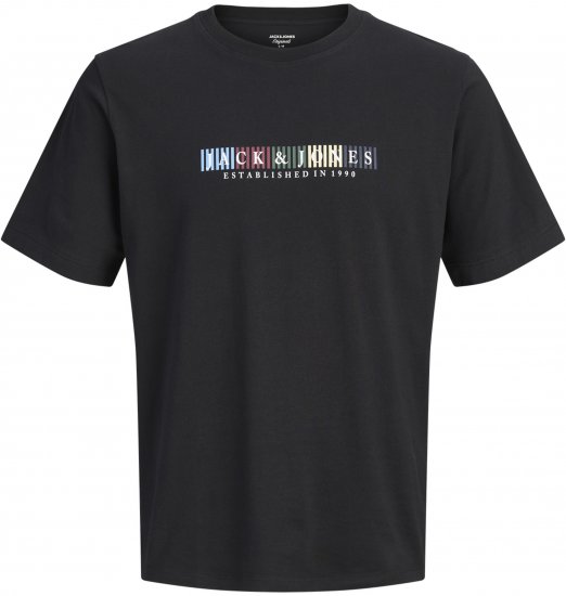 Jack & Jones Nantucket Branding T-Shirt Sort - T-shirts - T-shirts i store størrelser - 2XL-14XL
