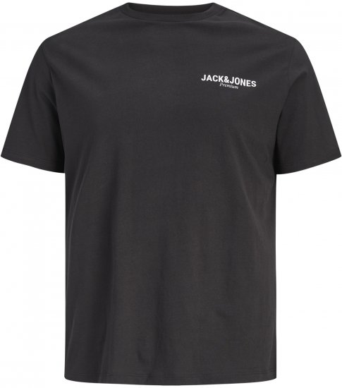 Jack & Jones Oscar T-Shirt Black - T-shirts med print i store størrelser - T-shirts med print i store størrelser