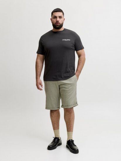 Jack & Jones Oscar T-Shirt Black - T-shirts med print i store størrelser - T-shirts med print i store størrelser