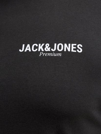 Jack & Jones Oscar T-Shirt Black - T-shirts med print i store størrelser - T-shirts med print i store størrelser