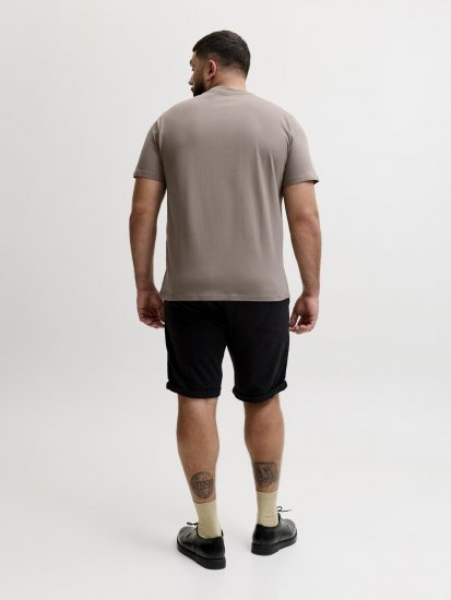 Jack & Jones Oscar T-Shirt Grey - T-shirts med print i store størrelser - T-shirts med print i store størrelser