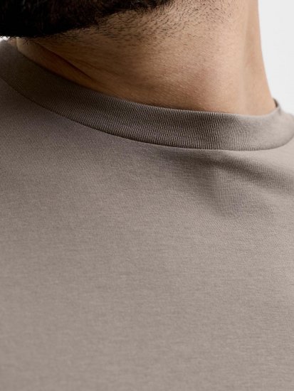 Jack & Jones Oscar T-Shirt Grey - T-shirts med print i store størrelser - T-shirts med print i store størrelser