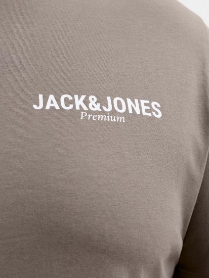 Jack & Jones Oscar T-Shirt Grey - T-shirts med print i store størrelser - T-shirts med print i store størrelser