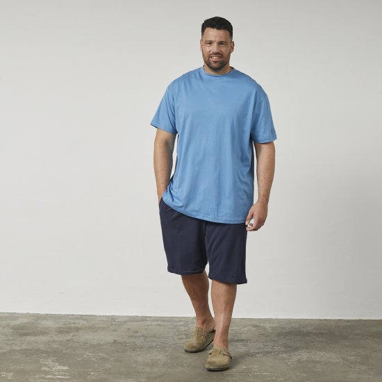 North Latitude 61010 US T-Shirt Blå - T-shirts - T-shirts i store størrelser - 2XL-14XL