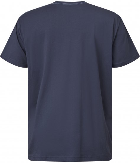 North Latitude 61119 T-Shirt med Print Marineblå - T-shirts - T-shirts i store størrelser - 2XL-14XL