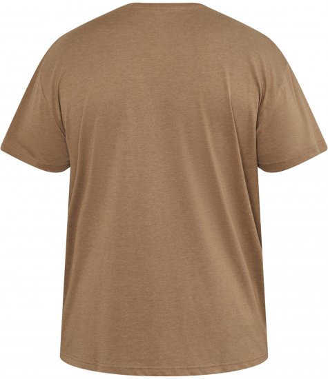 North Latitude 61315 T-Shirt med Print Kamelbrun - T-shirts - T-shirts i store størrelser - 2XL-14XL