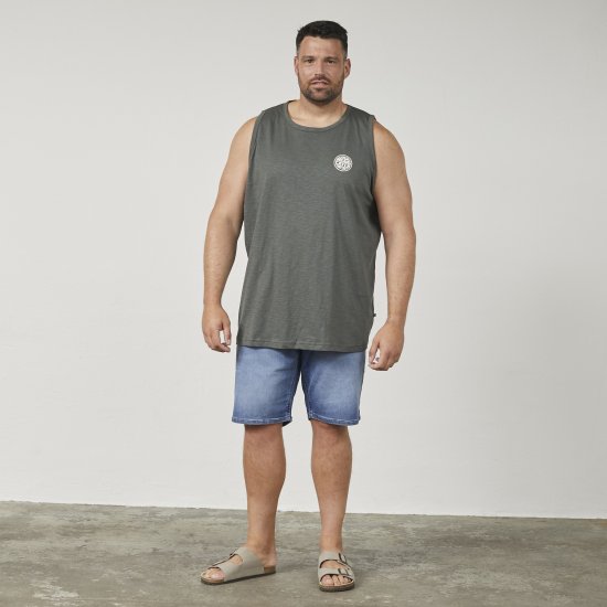 North Latitude 61323 Tanktop Mørkegrøn - T-shirts - T-shirts i store størrelser - 2XL-14XL