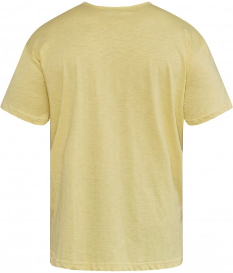 North Latitude 61335 T-Shirt med Print Lysegul - T-shirts - T-shirts i store størrelser - 2XL-14XL