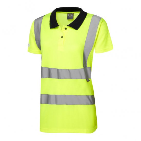 Leo Lana EcoViz Comfort Women's Polo Shirt Yellow - Arbejdstøj - 