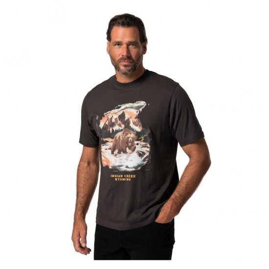 JP1880 T-Shirt Indian Creek Anthracite TALL - HERRETØJ MT-6XLT - Tøj til høje mænd