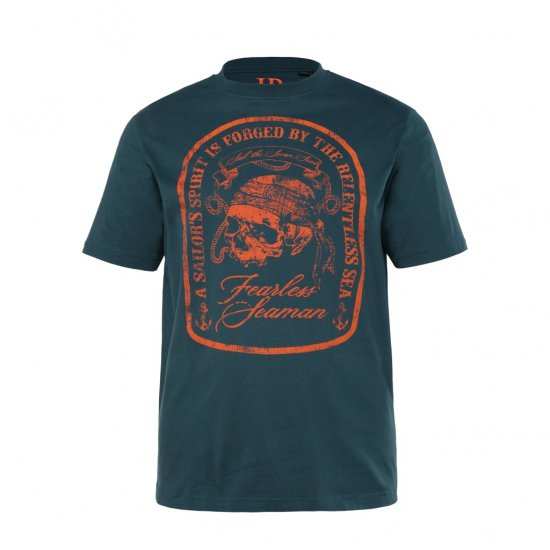 JP1880 T-Shirt Fearless Seaman Blue - T-shirts - T-shirts i store størrelser - 2XL-14XL