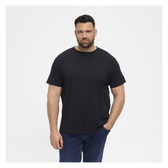North Latitude T-Shirt O-Neck Black - T-shirts - T-shirts i store størrelser - 2XL-14XL