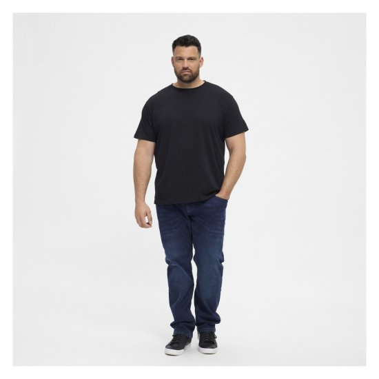 North Latitude T-Shirt O-Neck Black - T-shirts - T-shirts i store størrelser - 2XL-14XL