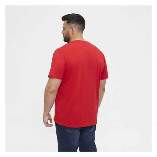 North Latitude T-Shirt O-Neck Red - T-shirts - T-shirts i store størrelser - 2XL-14XL