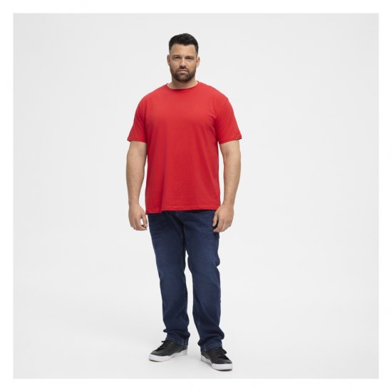 North Latitude T-Shirt O-Neck Red - T-shirts - T-shirts i store størrelser - 2XL-14XL